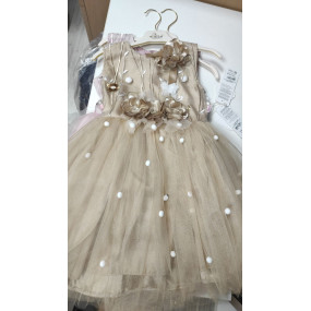 Сукня 2122 беж (з прикрасою) церемоніальна 2