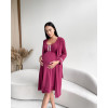 Халат 25314 "La Rose" бордо - для беременных и кормящих Мамин