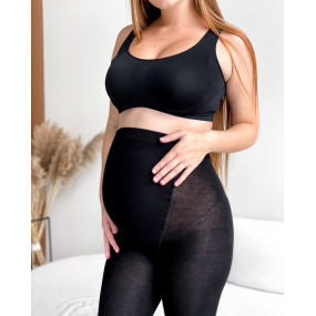 Колготки 615 чорні з бамбуком 250 DEN - для вагітних, ТМ Мамин 2