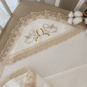 Крижма "Святість-3" молочна (подвійна махра) 100 на 100 см 2