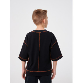 Футболка 110678 чорна (стрейч кулір) "Rotate" 2