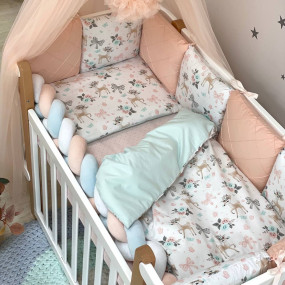Комплект Happy night - Bamby с бабочками (6 предметов) кровать