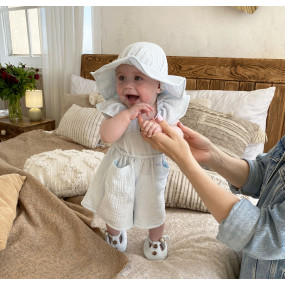 Панама "Verano" небесна блакить (муслін 100% бавовна) 2