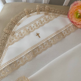 Крижма "Чарівна світлинка" мол/кава (інтерлок) 75 на 80 см 2