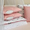 Комплект Сердечки пудра - Happy night (6 предметов) кровать