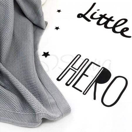 Простынь на резинке "Little Hero" (поплин) 60х120см