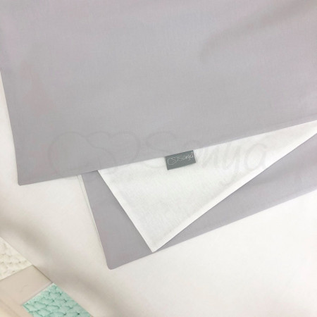 Змінний комплект сірий "Універсальний" (3 предмети) ліжко