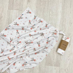 Пелюшка Зайчики муслін, 100х75 см 2