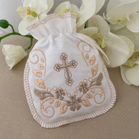 Мішечок для першого локону "Скарбничка янгола" інтерлок