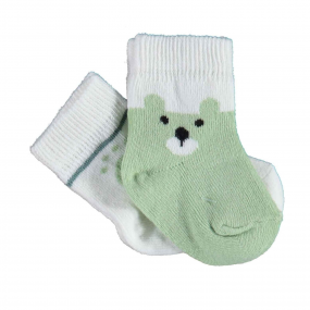 Набор 68413 - 2 пары носков (хлопок) BiBaby (0-6 мес) в 2