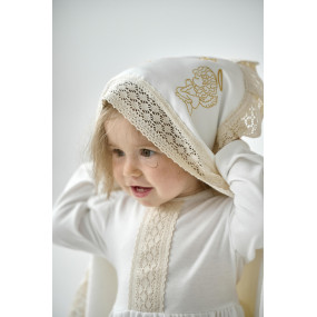 Крижма "Аріна М" молочна махра, 75 на 100 см 2