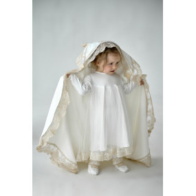 Крижма "Світлинка М" молочна/кава махра, 75 на 100 см 2