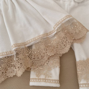 Комплект "Світлинка-2 В" д.р. молочний/кава (сукня, лосинки 2