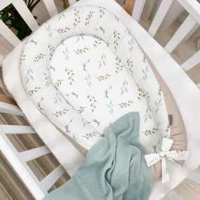 Кокон "Веточки котики" мята Baby Design 2