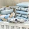 Комплект Мордашки голубые - Happy night (6 предметов) кровать