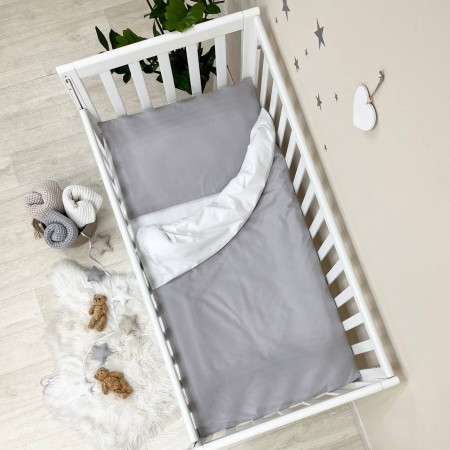 Змінний комплект сірий "Універсальний" (3 предмети) ліжко