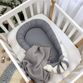 Кокон "Облака - серый" Baby Design 2