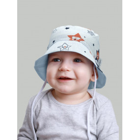 Панама "Лукаш" блакитна (100% бавовна) на зав'язках 2