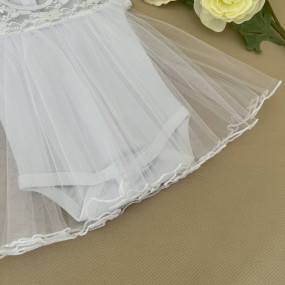 Боді "Ніжність" білий (кулір, фатин) 2