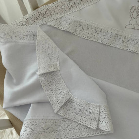 Крижма "Аріна" біла (інтерлок) 75х80 см 2