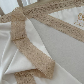 Крижма "Аріна" молочна (інтерлок) 75х80 см 2