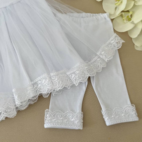 Костюм "Діва Марія-4" д.р. (туніка, лосини) білий інтерлок 2