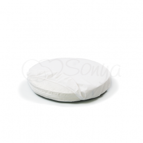 Наматрасник малий круг/овал на резинці білий (60х70/70х70 см)
