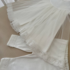 Костюм "Чарівна Світлинка" д.р. молочний (туніка, лосини) 2