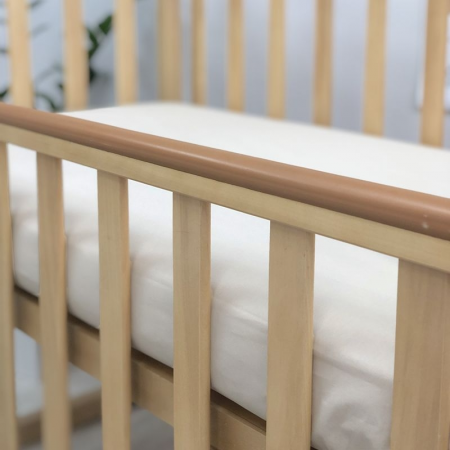 Простынь на резинке беж (поплин) 60х120см