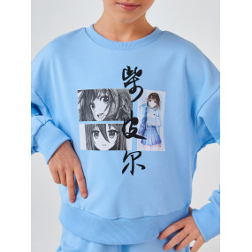 Костюм 117394 блакитний (двонитка) "Весняна колекція" 2