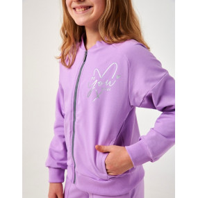 Костюм 117395 ліловий (двонитка) "Весняна колекція" 2