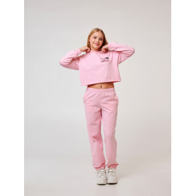 Свитшот 116619 рожевий (двонитка) "Весняна колекція" 2