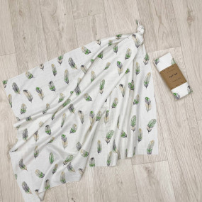 Пелюшка Перо м'ята муслін, 100х75 см 2