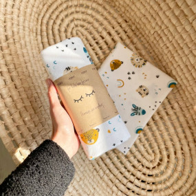 Пеленка Зебры льва фланель (100х80 см) 2