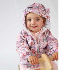 Демі куртка Рожеві квіти (на бавовняній підкладці) 2