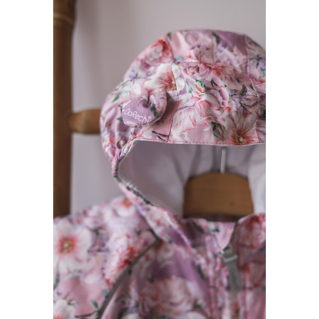 Демі куртка Рожеві квіти (на бавовняній підкладці)