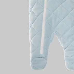 Комбінезон Зефір блакитний (демісезон) велюровий утеплений 2