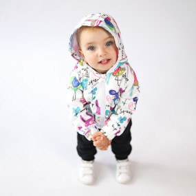 Вітровка Малюнки на білому (на бавовняній підкладці) 2