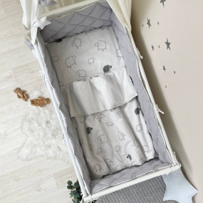 Постільний комплект Овечки сір. "Baby Mix" (6 предметів) ліжко 2