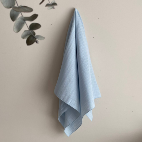 Пеленка голубой муслин, 100х75 см 2