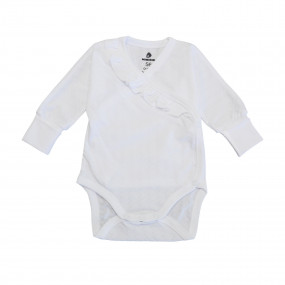 Комплект 2420 білий на літню виписку дівчинки (боді, повзунки 2