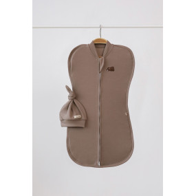 Євро-пелюшка Purl мішка на блискавці з шапочкою 2