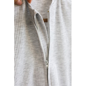 Євро-пелюшка Strip сіра на блискавці з шапочкою 2