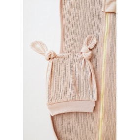 Євро-пелюшка Wind персик на блискавці з шапочкою 2