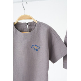 Костюм Land сірий (льон) 2