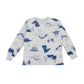 Піжама 2430101 діно/меланж футер (тепла) 2