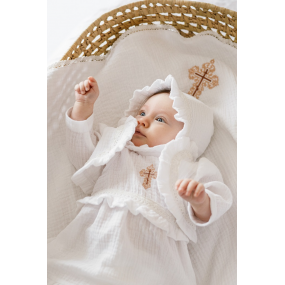 Муслінове болеро Gabriele для дівчинки, айворі 2