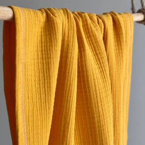 Плед MSonya гірчиця (муслін) без бахроми, 100х80 см 2