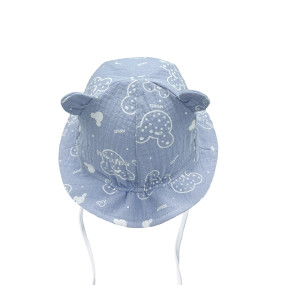 Панама "Ромчик" зірки блакитний (муслін) на зав'язках 2