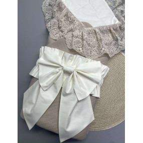 Конверт-плед ROYAL беж/молочний з кокосовою вставкою (літо) 2